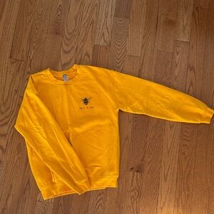 Wholesome Culture Yellow Bee Kind Sweater